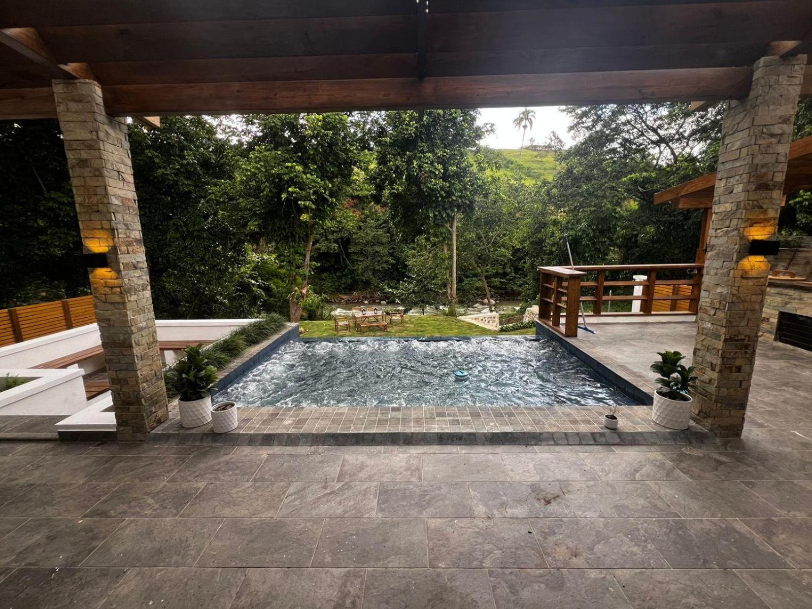 Villa Cielito Del Yaque - Jarabacoa - Rio Privado - Picuzzi Climatizado Exterior photo